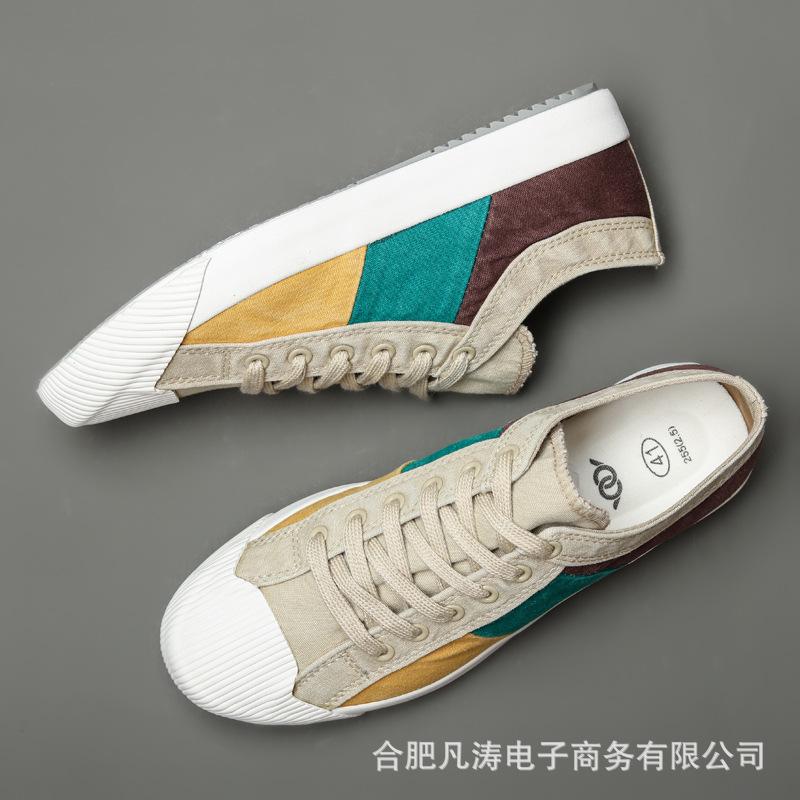 Fashion Size 46 Men Casual Shoes Canvas Fabric Male Loafers Comfortable Breathable Light High Qualitity Shoes Big Size 9011