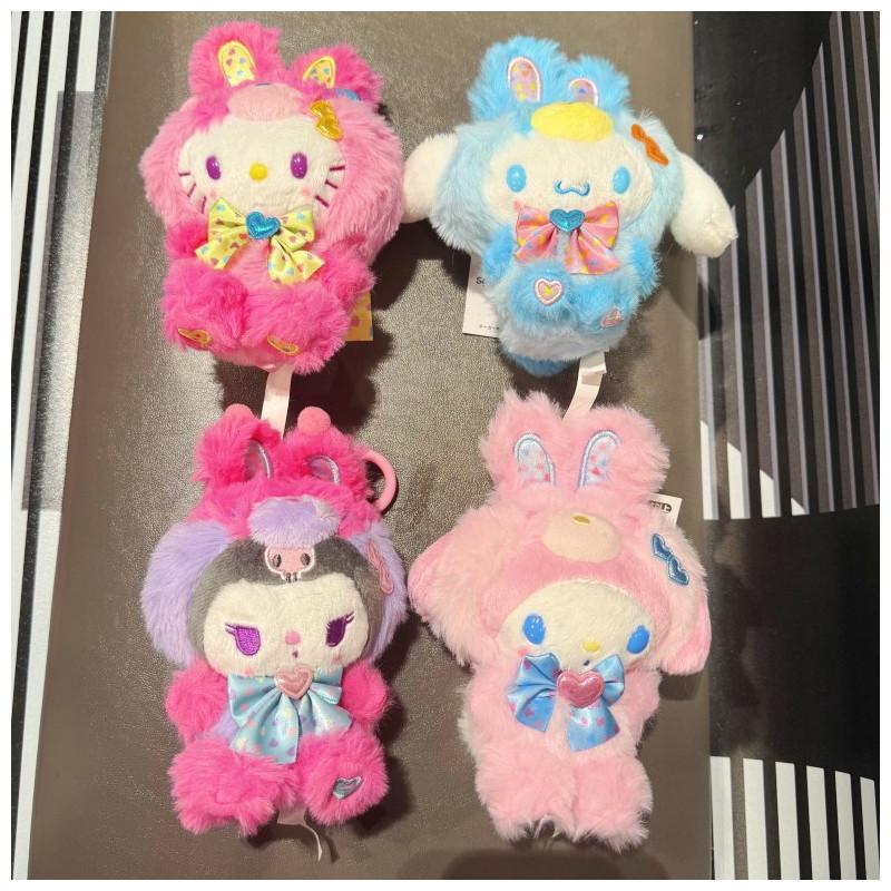 Sanrio Characters Plush Keychain With Soft Short Plush For Kids And Collectors