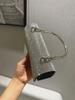 2023 European & American Luxury Shining Diamond Knotted Evening Wrist Handbag