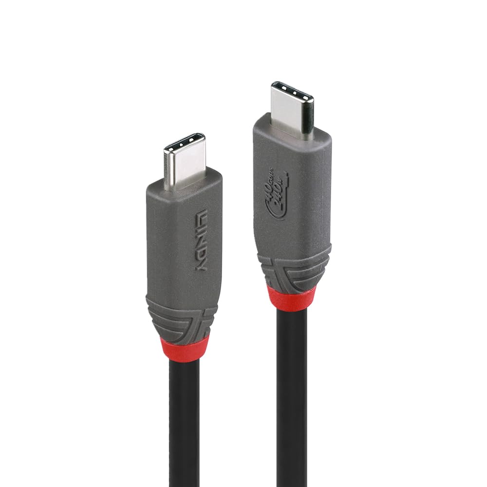 

Кабель LINDY ANTHRA LINE USB4 Gen3x2 с быстрой зарядкой PD 240 Вт 0,8 м Type-C (Номер модели 36956)