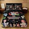5Toubun Pattern Bedding Quilt Set Quilt Cover Pillowcase Home Birthday Gift(1 * duvet cover + 2 * pillowcase, without core)