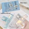 Transparent Acrylic Bulldog Clips for Documents and Tickets - Stylish, High-Value for Students and Office Use