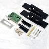 Square Door Handle Lock Keys Set Universal Bedroom Door Lock Security Door Knob  Washroom