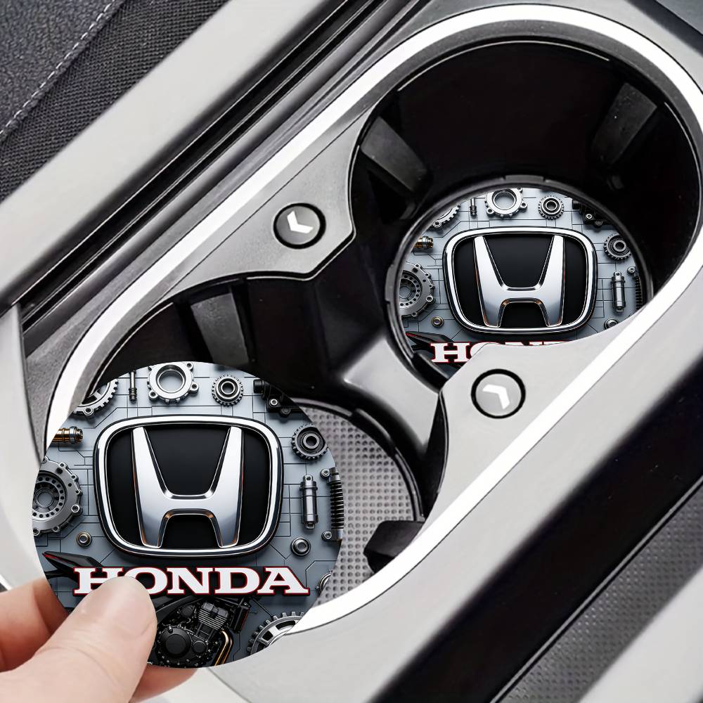 For Honda New Car Cup Holder Anti-Slip Silicone 7cm Insert Coaster Mat Universal Car Accessories Black Fit Most Cars