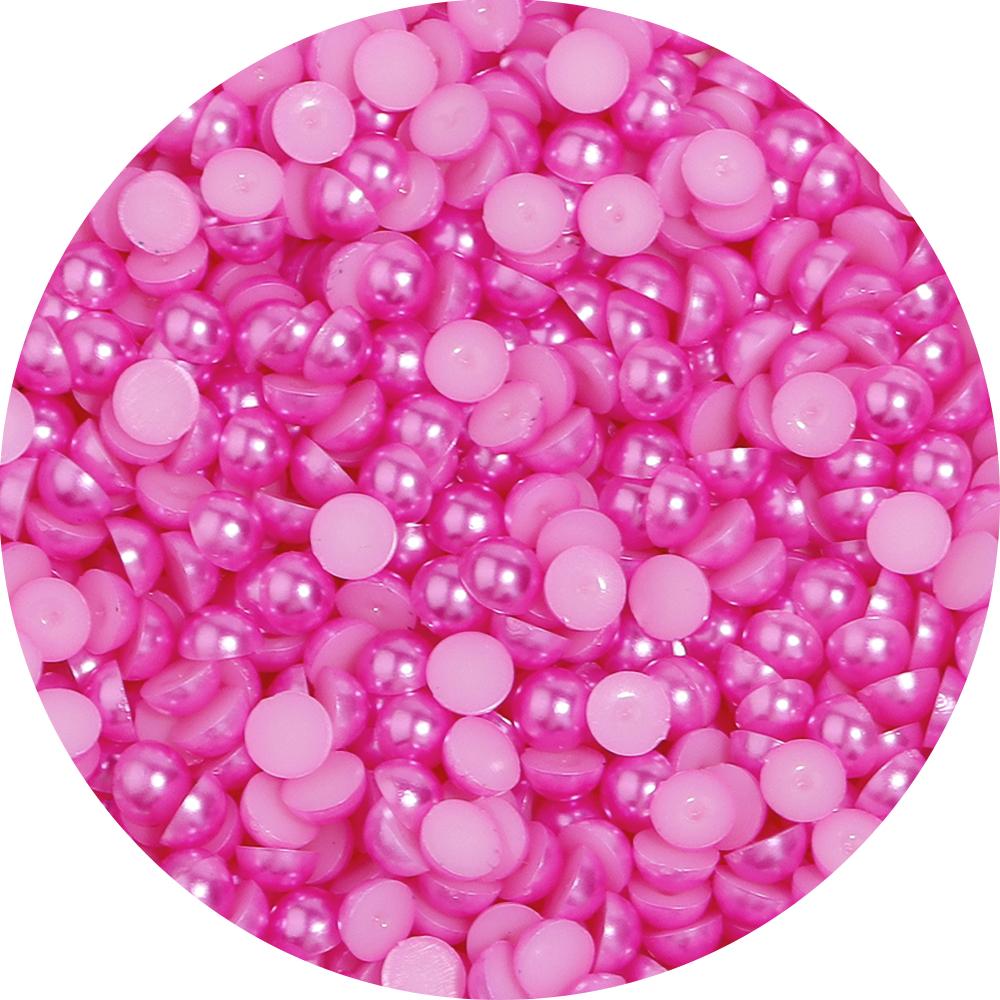 50-500Pcs ABS Imitation Pearls Beads Color Flat Back Cabochon Half Round Loose Bead for Crafts Garment Nail Art Jewelry Findings