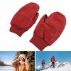 Daunenhandschuhe Wasserdicht Rutschfest Atmungsaktiv Winter Thermisch Warm Schnee-Fäustlinge für Outdoor-Aktivitäten