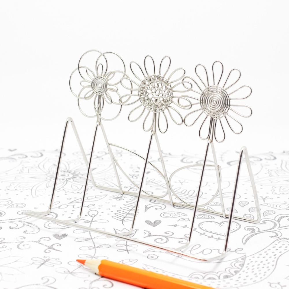 Convenient Metal Professional Desk Card Holder Desk Organizer Office Supply Business Card Holder