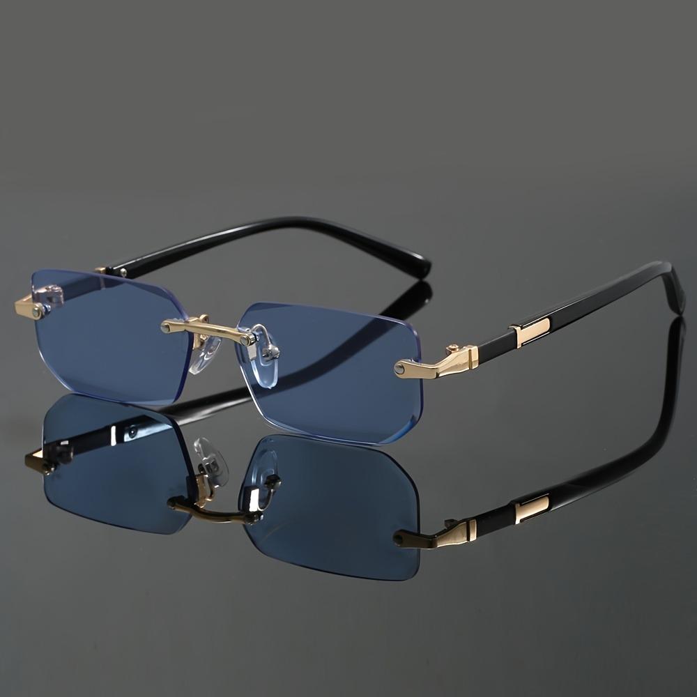 Men's and Women's Vintage Classic Trendy Glasses Y2K New Fashion Colorful Frameless Decorative Eyeglasses Holiday Gift