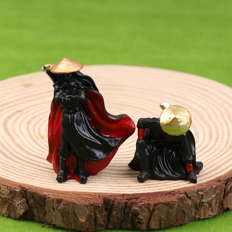 4Pcs/Set Resin Mini Figures Model Ancient Japanese Chinese Ninja Samurai Warrior Modeling Cool Miniature Car Decoration Gifts