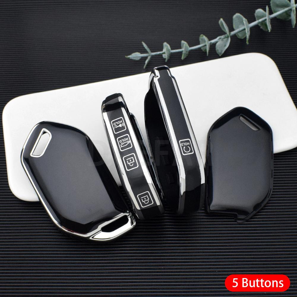 4 5 6 7 8 9 Buttons Tpu Car Key Case Fob Cover For Kia Picanto Sorento Mq4 Carnival Ka4 Morning K5 Carens Auto Remote Shell Bag