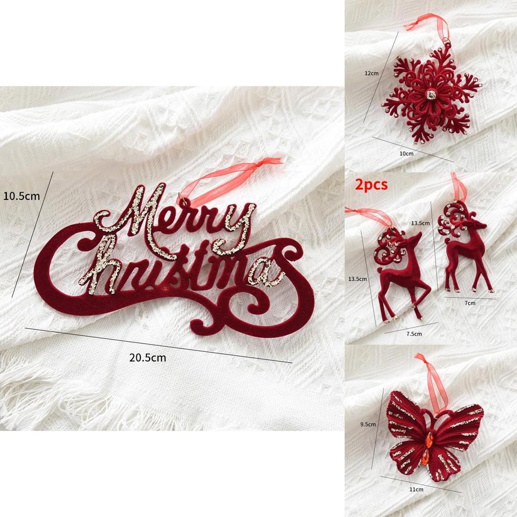 Charming Red Velvet Reindeer Christmas Decorations For Festive Tree And Window Displays