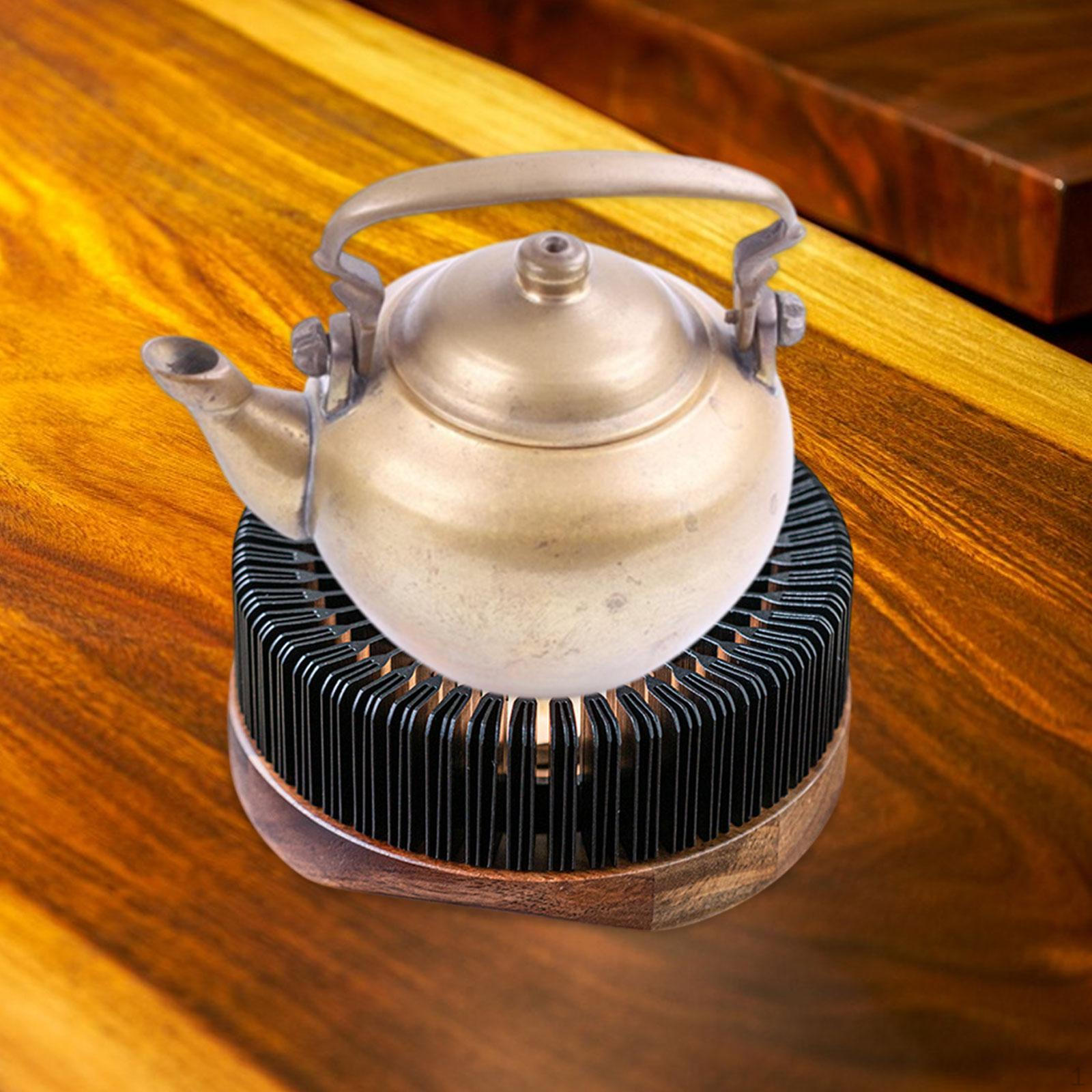 

Підігрівач для чаю, порожниста підставка для нагріву, міцний, портативний, знімний, з тримачем для чайних свічок, сучасний для чорний