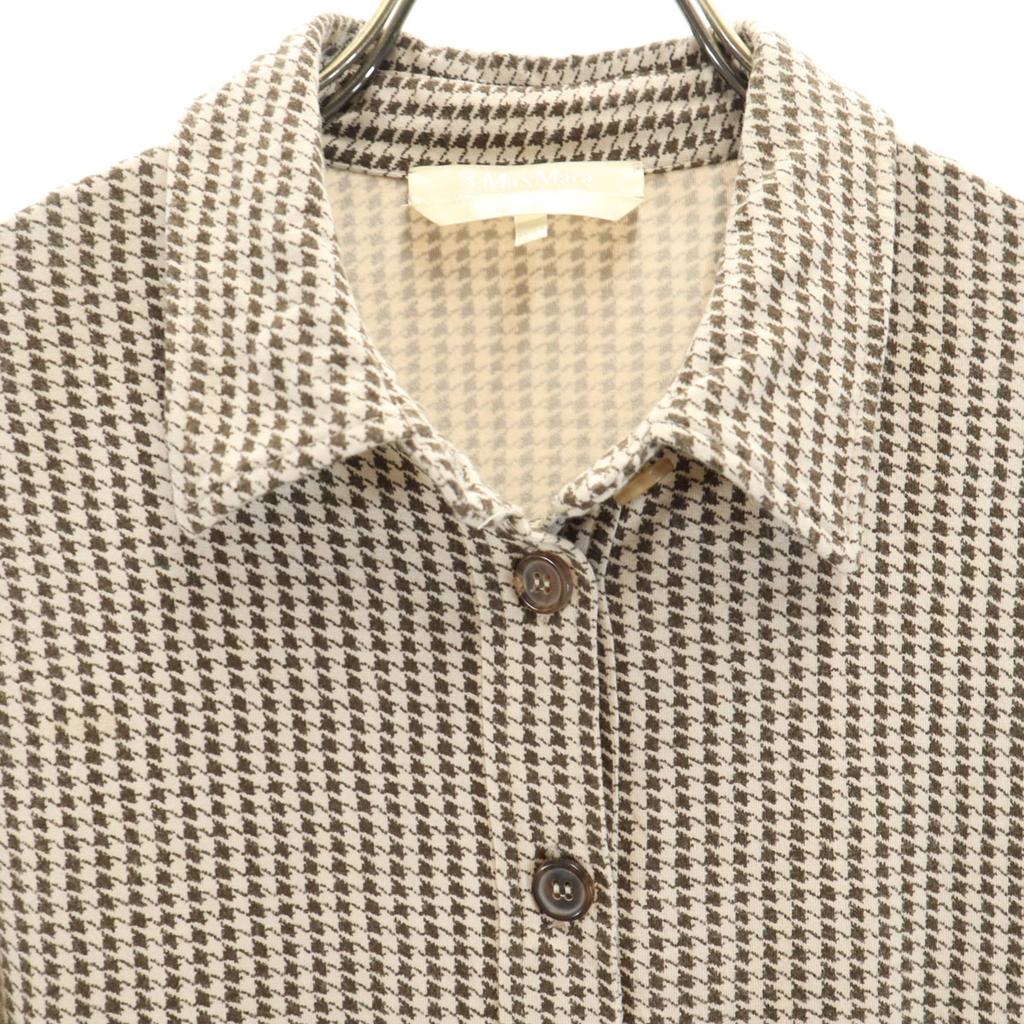 Max Mara Made In Italy Overall Handle Short Sleeve Polo Shirt Women Used