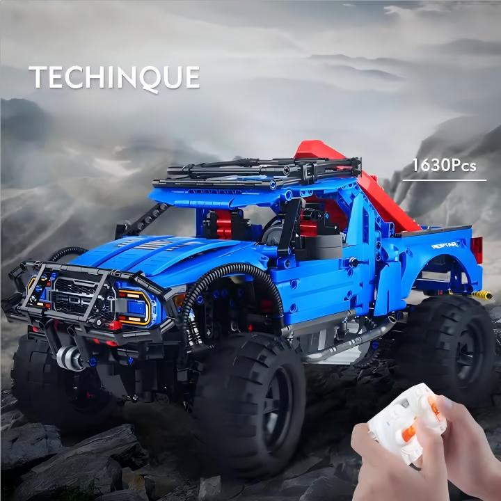Non-Toxic 1630Pcs City Off-Road Truck Rc Building Blocks Moc Technical Remote Electric Car Model Bricks Enginerring Vehicles Toys Kid Gift