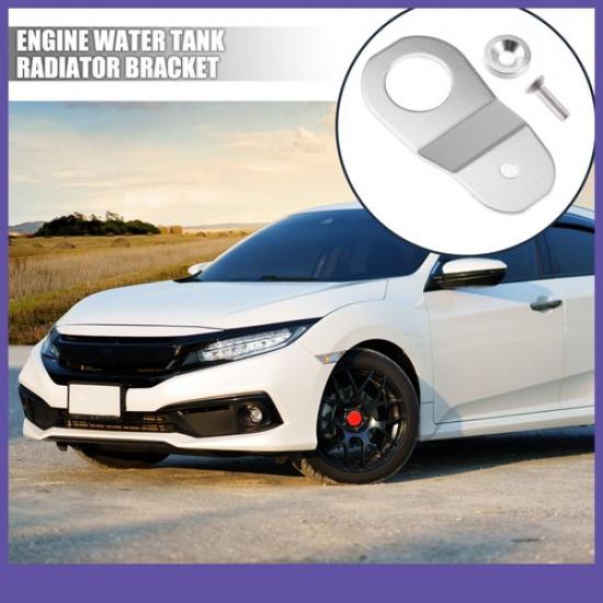 Engine Water Tank Radiator Bracket Washer Kit Silver Single  For Honda
