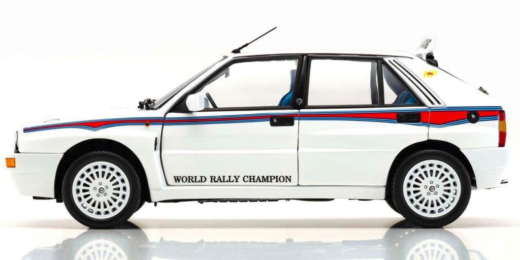 Kyosho Original Lancia Delta HF Integrale Integrale 6 White Finished Product KY8344E 1/18