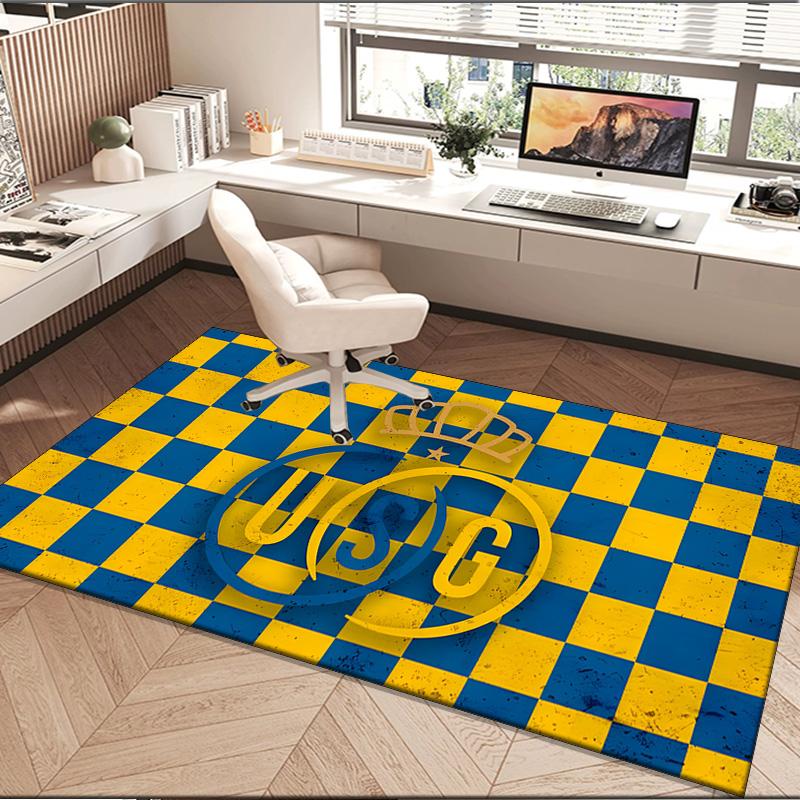 1PC rug Golden Crown Symbol Royale Carpet, Chair Rug,Area Rug for Office Bedroom living rooms bedroom, Doormat decor Christmas fan gifts