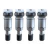 TPMS Repair Kit - Valve 52936D4100 - Silver Aluminum - 4 Pieces - Steel/Aluminum Wheels