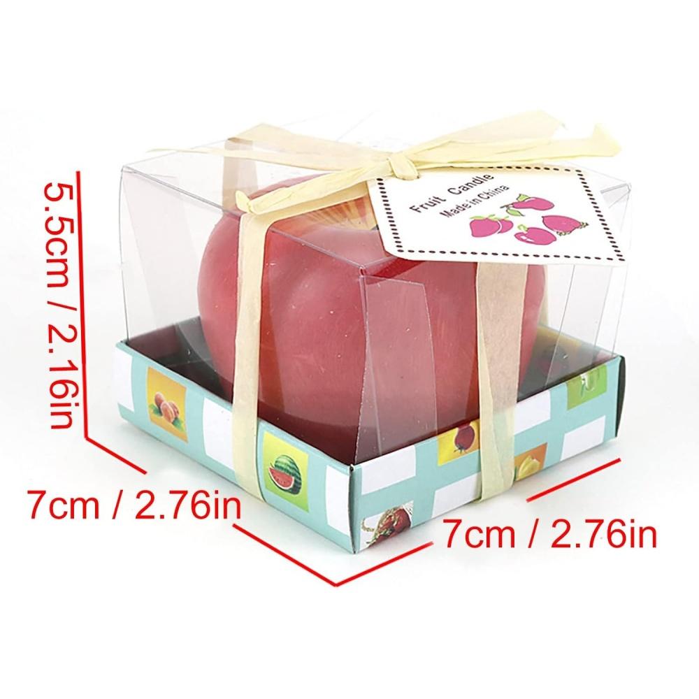 

Creative Apple Candle Christmas Christmas Eve Gift Fruit Candle Birthday Christmas Holiday Gift PartyFruit Candle Decoration
