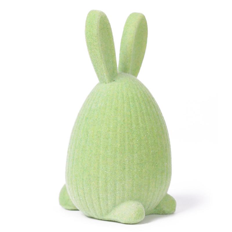 Easter Decorations - Appliquéd Easter Eggs, Rabbit Figurines - Party Table Decorations for Festive Occasions
