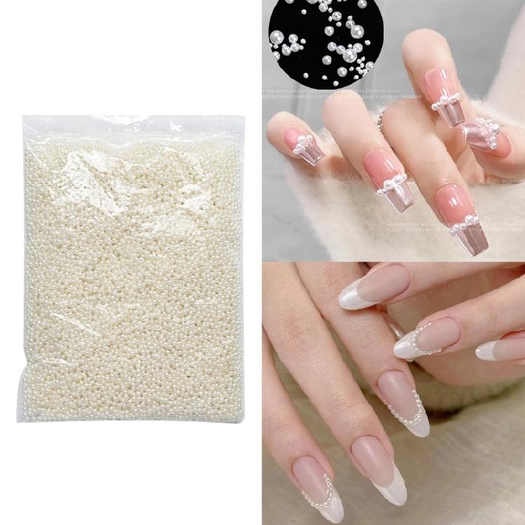 Pearls Nail Charms 3d Nails Art Decorations Flat Back Half Round Nail Pearls
