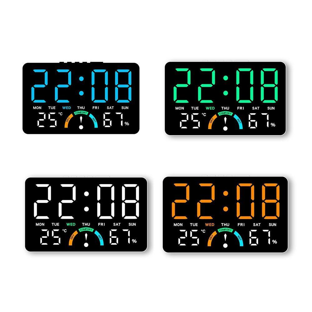 Dual Alarms Digital Wall Clock Large Screen Electronic Table Clock LED Alarm Clock  Home Decor