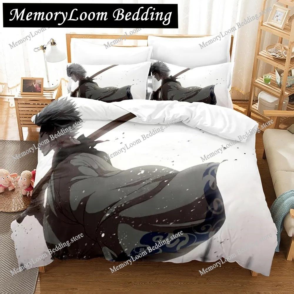 Fashion Vibrant 3D Print Anime Gintama Bedding Set Single-Twin-Full-Queen-King Size Adult Kid Bedroom Stylish Duvet Cover Sets