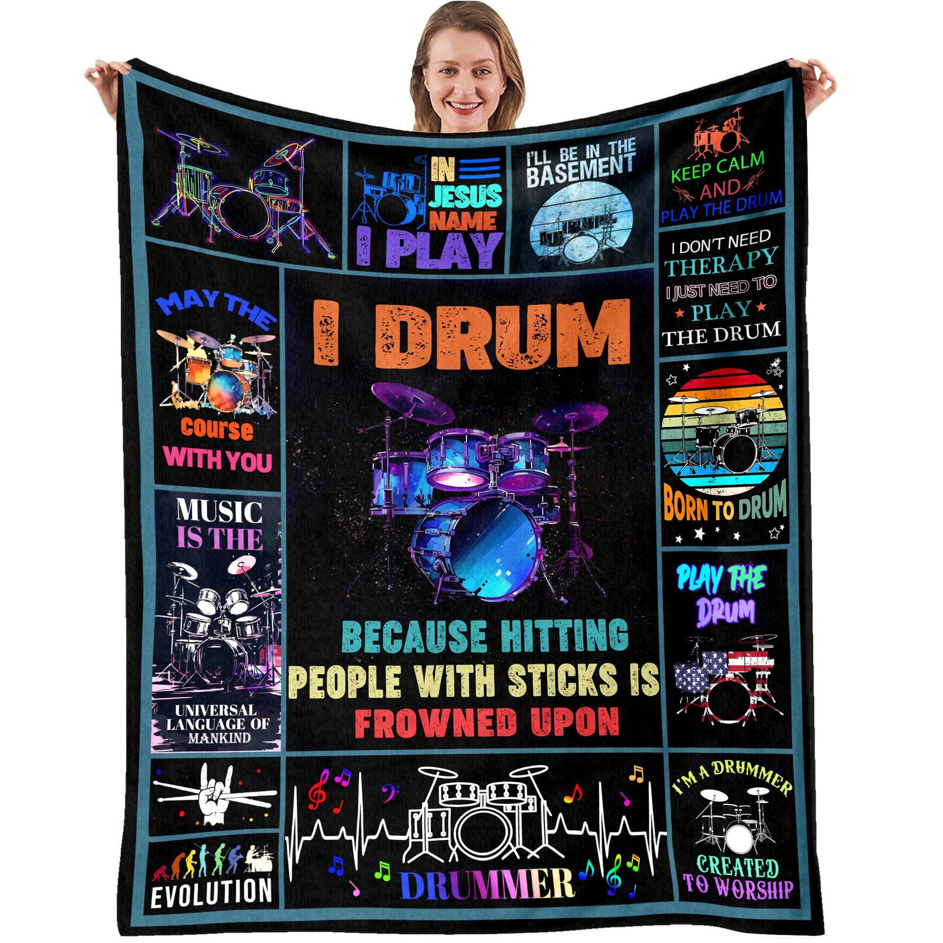 

Guitar music enthusiast Printed Blanket for Sofa Bed Travel Camping Living Room Office Conditioning Blanket 75x90cm