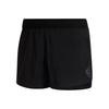 Solid Color Logo Print Elastic Waist Casual Shorts Men Shorts Black HA3690