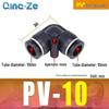 Right Angle PVC Pneumatic Air Tube Connector - 90° L-Shaped Elbow, Quick Insert, 4/6/8/10/12mm