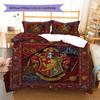 Gryffindor Pattern Bedding Quilt Set Quilt Cover Pillowcase Home Decoration Birthday Gift (1 * duvet cover + 2 * pillowcase, without core)