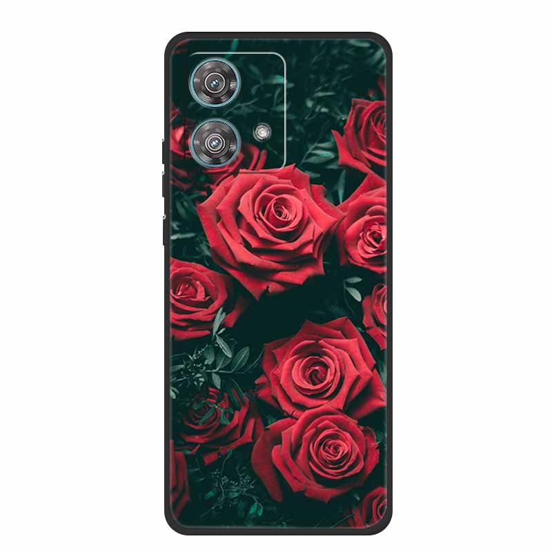 For Motorola Edge 40 Neo Case Animals TPU Soft Silicone Phone Cover for Moto Edge 40 Neo 5G Edge40 Neo Shockproof Wolf Fundas