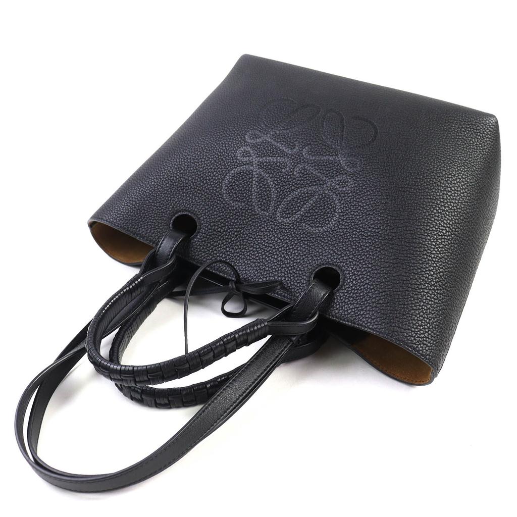 Loewe Torba Tote Anagram Mała 2-way Skórzana Torba Tote czarna skóra A717S72X031100 Używana