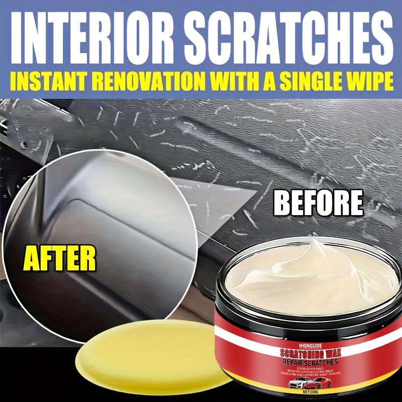 100ml Car Scratch Remover Car Scratch Eraser Long-Lasting Coating Repair Agent with Sponge Cleaning Paste Paint Care Wax