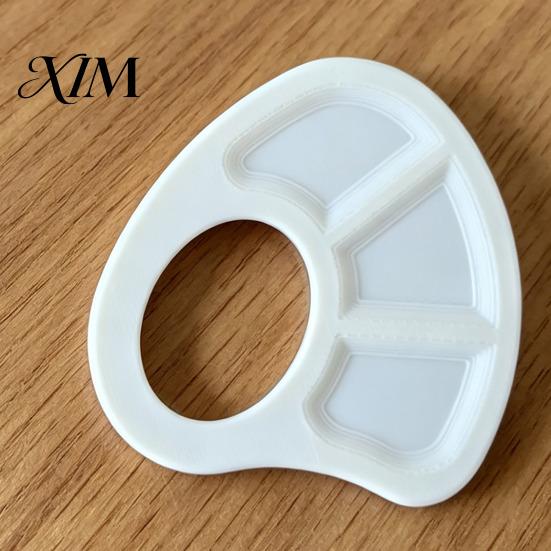 Non Stick Paint Palette for Acrylic Painting Mini Tray, with Thumb Hole, Lightweight Durable Handheld Resin Acrylics Mixing Watercolor Palette,