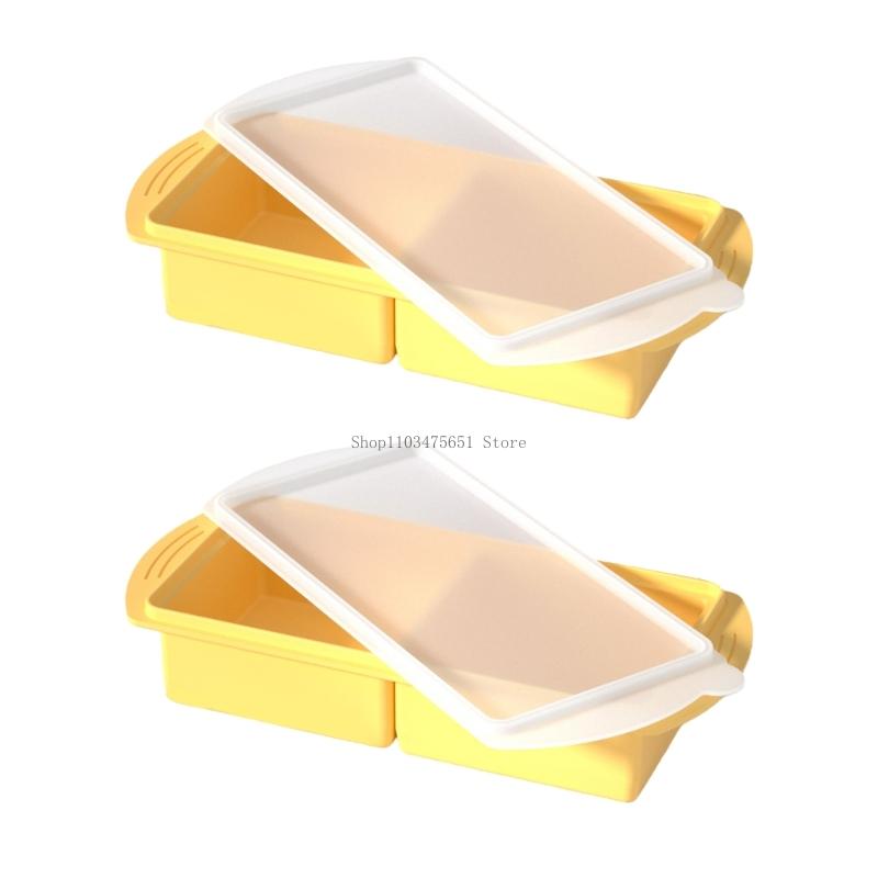 Pair Of Big refrigerated Water Molds With Tight closures Excellent For Beverage Refrigeration