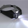 Hands-Free LED Magnifying Glasses Head Mount 1.5X 6X 8X Loupe for Close Work Soldering Watch Repair Hobby
