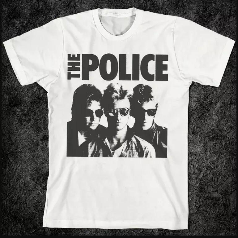 The Police Band Graphic Black and White Unisex T-shirt size S-5XL XXL