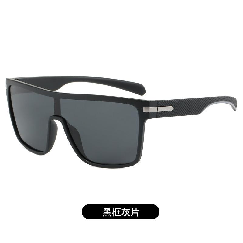 

Модные спортивные солнцезащитные очки, цельные цветные поляризованные солнцезащитные очки с большой оправой, мужские и женские велосипедные очки для активного отдыха 68-19-143