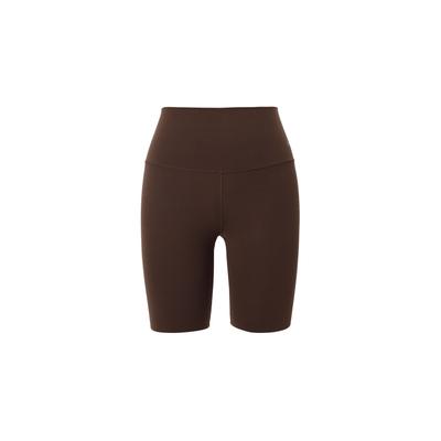 Zenvy Air Series Solid Color Logo Tight Fitness Sports Shorts Women Shorts Baroque-Brown DQ6004-237