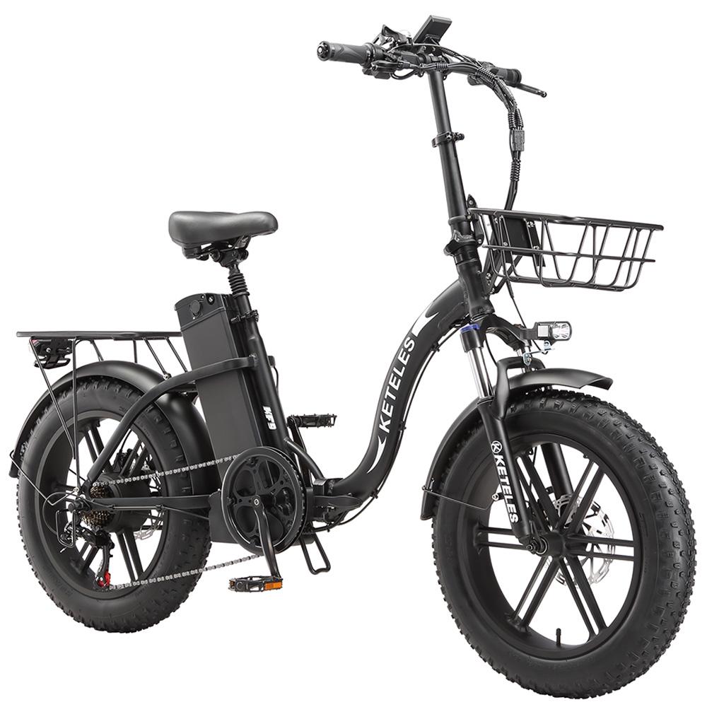 Electric Bicycle Keteles KF9 1000W Motor 20" Fat Tire Foldable Adult Electric Bike 48V 35AH Hydraulic Brakes Max Load 150Kg 7 Speed