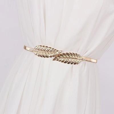 Metal Spring Waist Chain Women's Simple Temperament Slim Belt Sweater Dress Accessories Versatile