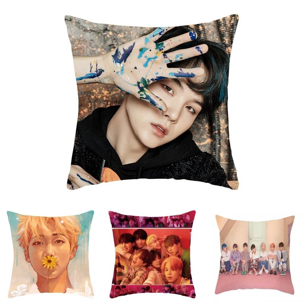 Map Of The Soul 7 Print Pillow Case Decorative K-pop Bangtan Boys Cushion Cover For Ultimate Fan Style