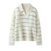 Autumn/Winter 2026 Women's Striped Cashmere Wool Knit Sweater