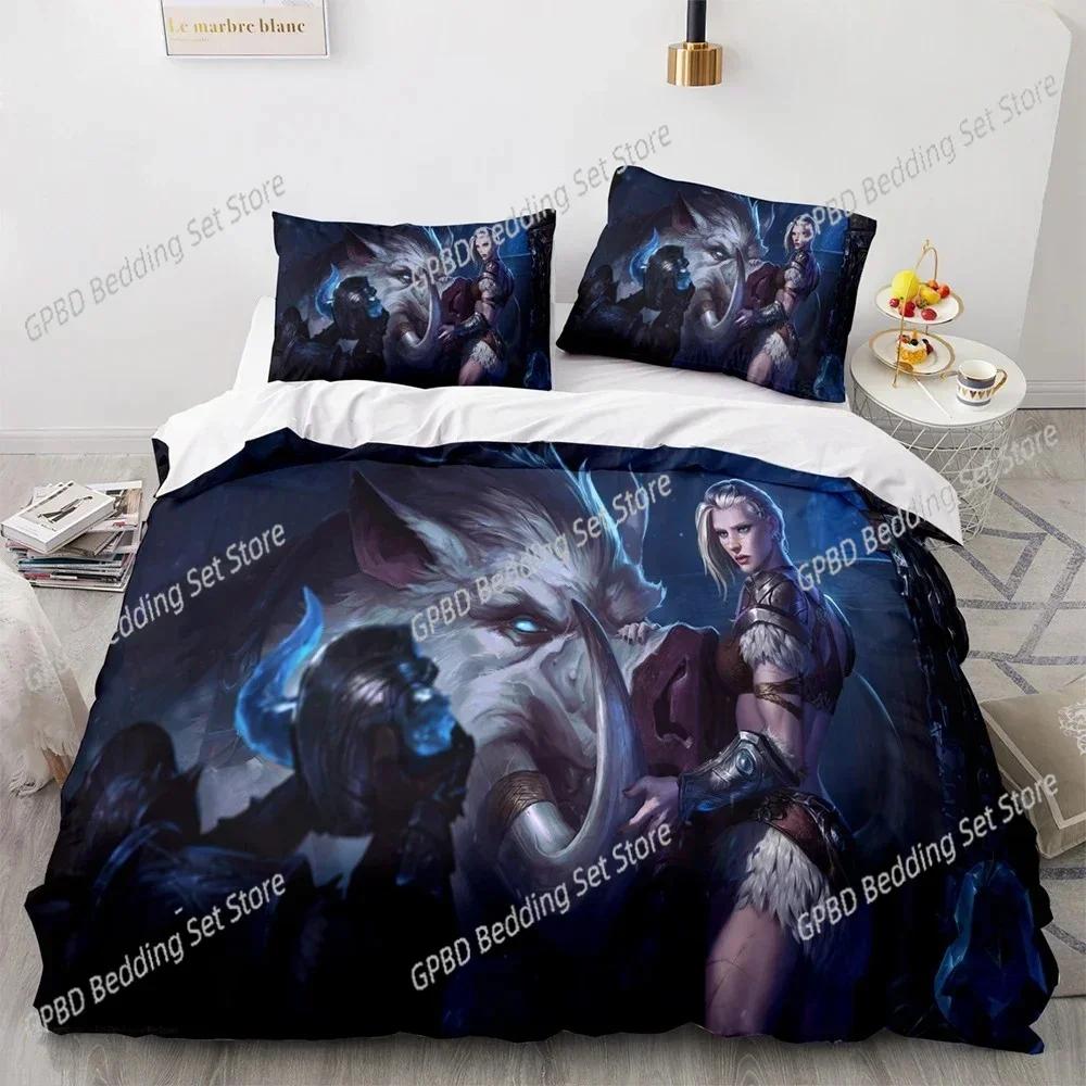 Luxury New 3D Print League of Heroes Bedding Set Single Twin Full Queen King Size Game Anime Bed Set Bedroom Duvet cover Sets