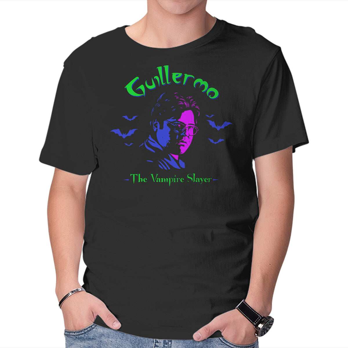 Unisex Crew Neck T-Shirt The Vampire Slayer Graphic Short Sleeve Casual Tee XXXXL