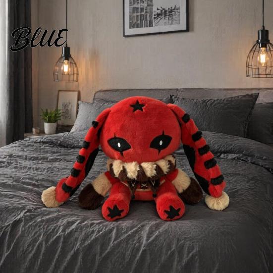 Collectibles for Fans Creepy Cute Bunny Plush Toy Soft Stuffed Animal Doll Collectible Kids Red Eye Rabbit Plushie Game Fans Halloween Huggable