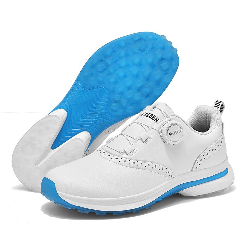 Men's Breathable Non-Slip Golf Shoes with Rotary Buckle for Spring/Summer