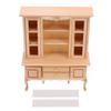 1:12 Scale Dollhouse Miniature Cabinet Wooden Unpainted Miniature Cupboard with Drawers