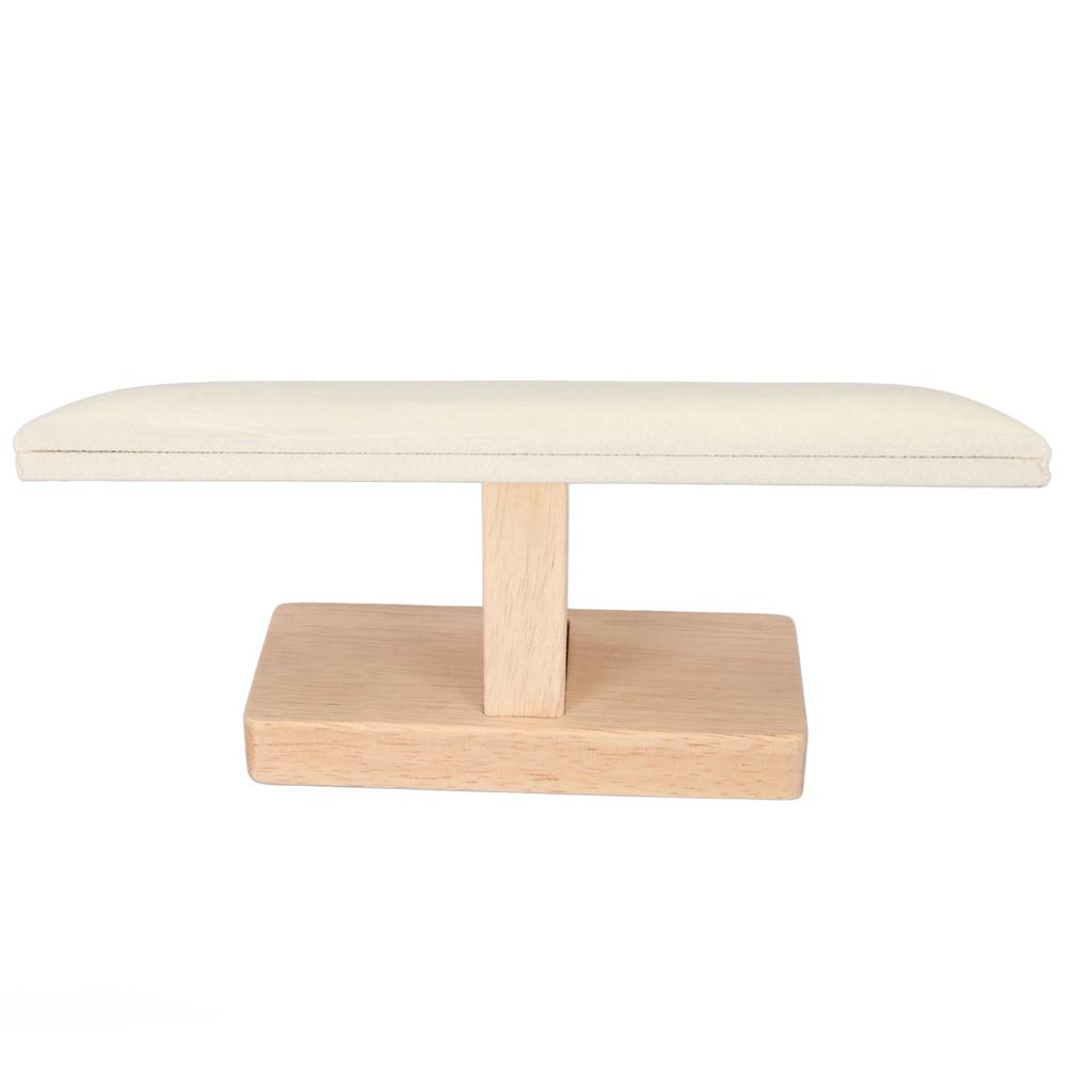 T Bar Bracelet Holder with Beige Soft Velvet Scratch Prevention Watch Display Stand Jewelry Display